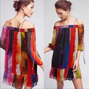 Anthropologie Floreat Zora Off-The-Shoulder Dress *rare*